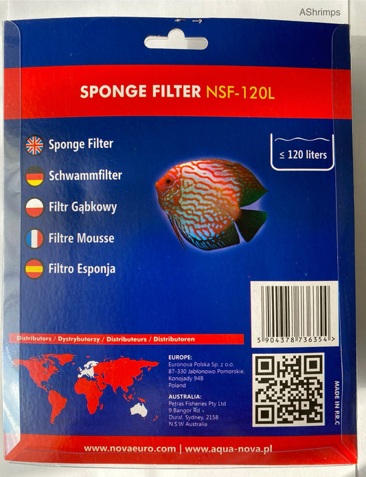 Aqua Nova sponsfilter 120L