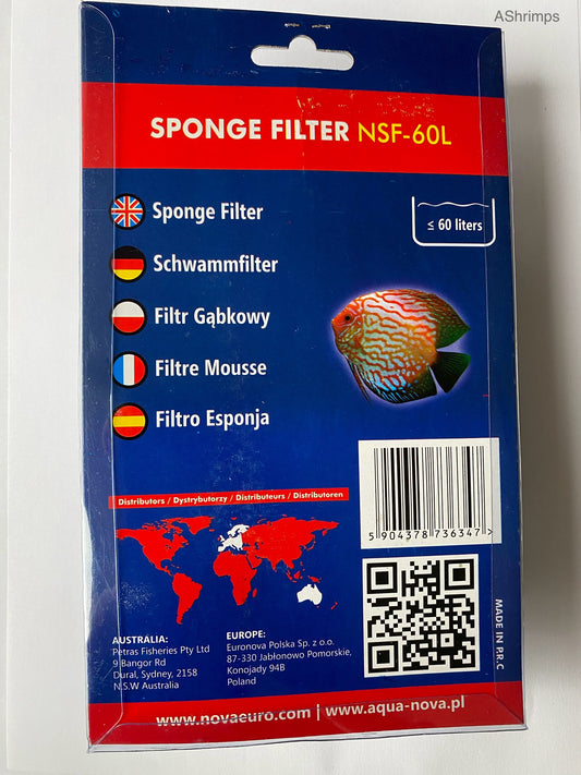Aqua Nova sponsfilter 60L